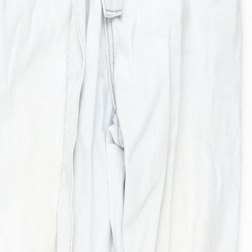 Denim & Co. Womens Blue  Cotton Straight Jeans Size 4 L25 in Regular