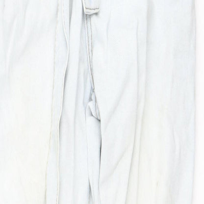 Denim & Co. Womens Blue  Cotton Straight Jeans Size 4 L25 in Regular