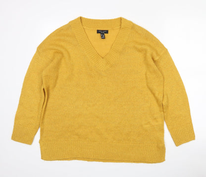 Womens UK Size S New Look Yellow Pullover Jumper