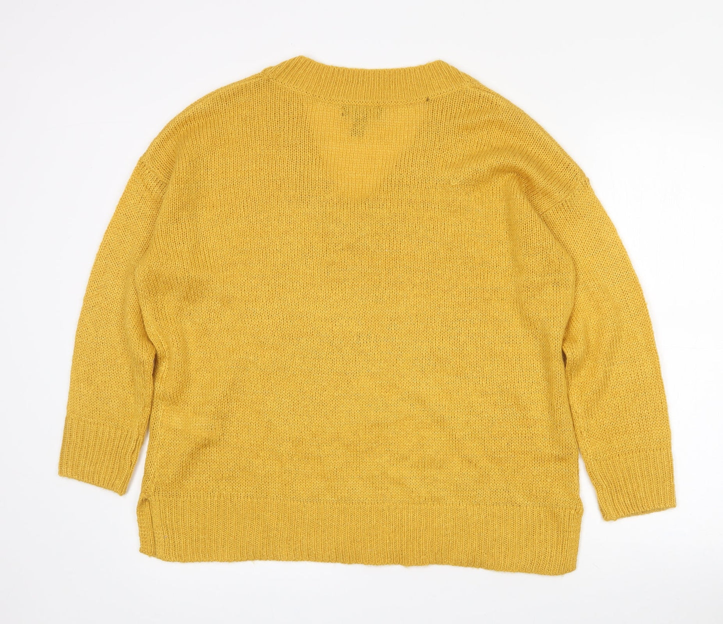 Womens UK Size S New Look Yellow Pullover Jumper