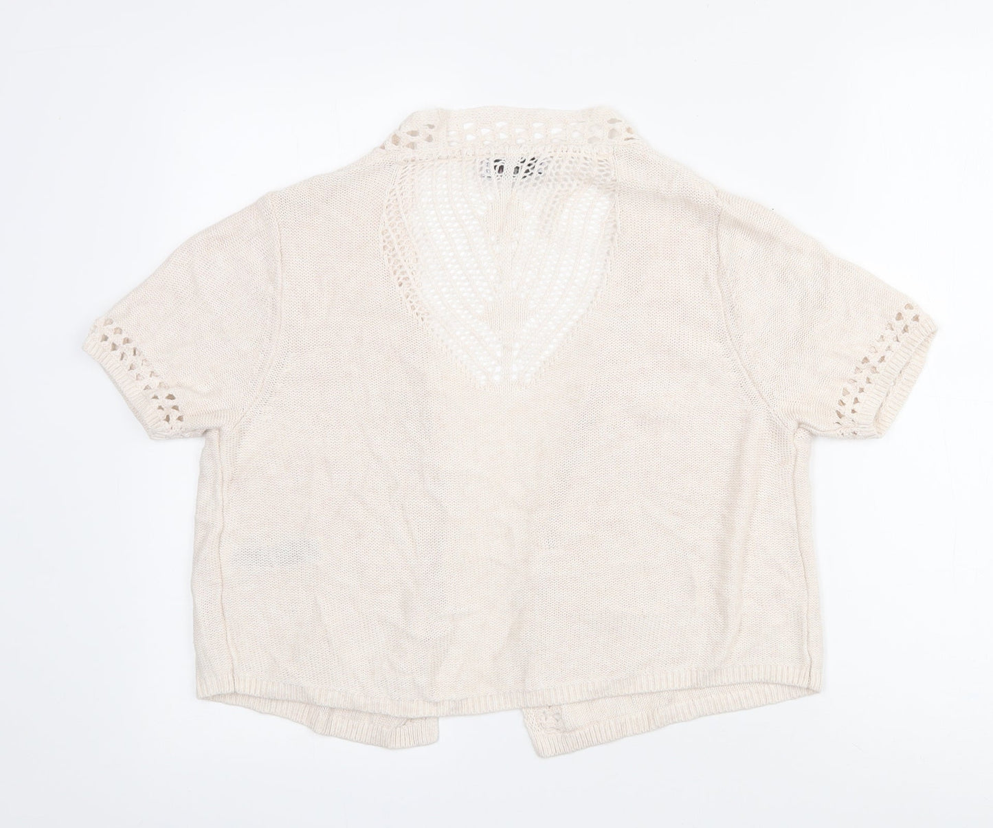 Womens UK Size 16 Marks and Spencer Ivory Cardigan Jumper
