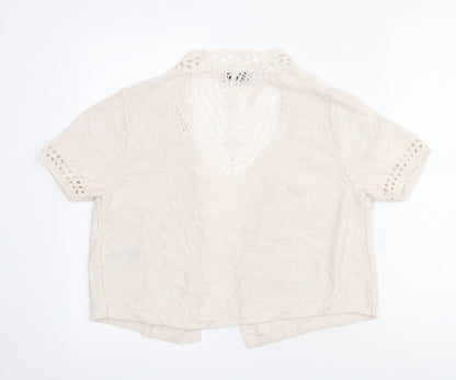 Womens UK Size 16 Marks and Spencer Ivory Cardigan Jumper
