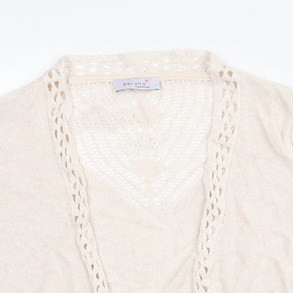 Womens UK Size 16 Marks and Spencer Ivory Cardigan Jumper