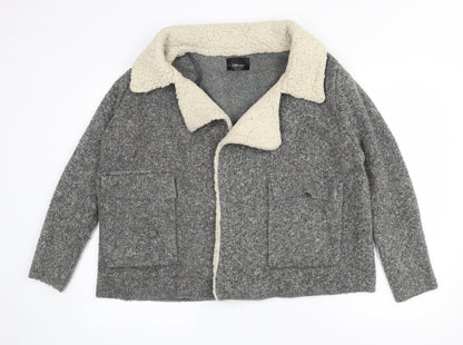Womens UK Size S Zara Grey Jacket