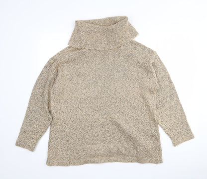 Womens UK Size 14 Marks and Spencer Beige Pullover Jumper