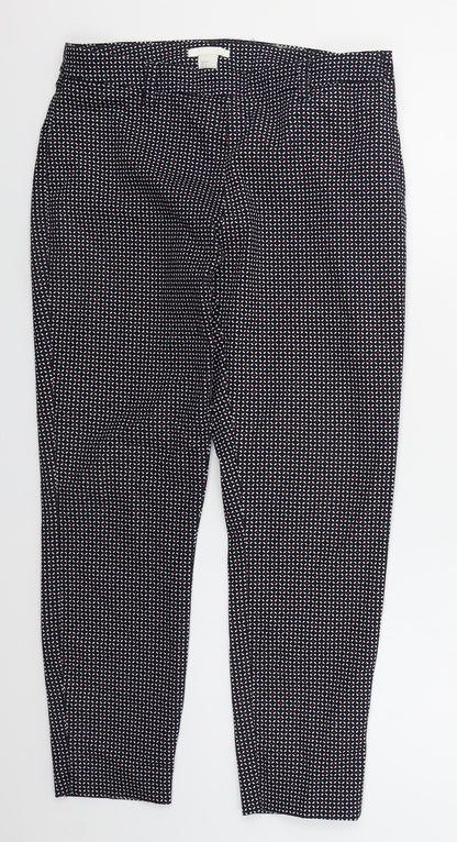 Womens UK Size 10 H&M Regular Fit  Blue Trousers