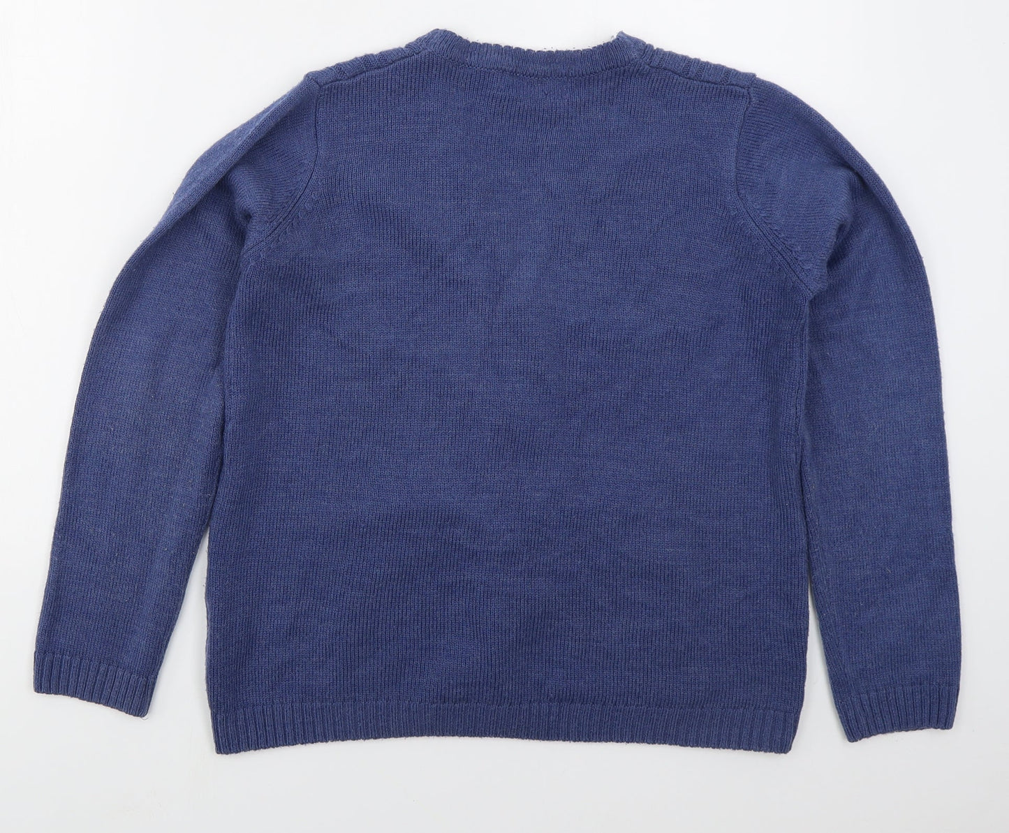 Womens UK Size 10 EWM Blue Cardigan Jumper
