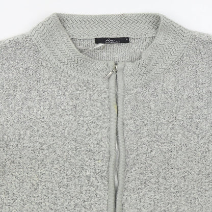 Womens UK Size M Bonmarché Grey Full Zip Jumper
