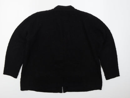 Womens UK Size XL Bonmarché Black Full Zip Jumper