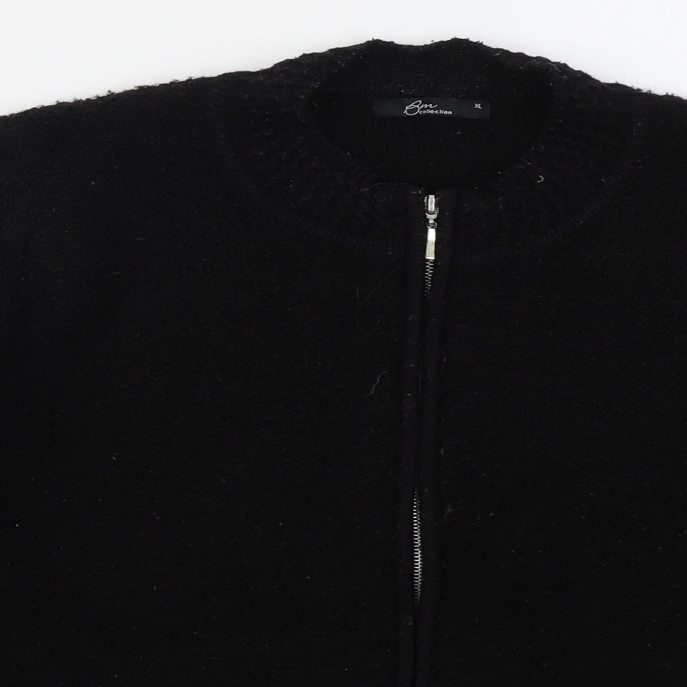 Womens UK Size XL Bonmarché Black Full Zip Jumper