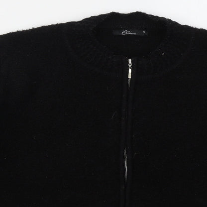 Womens UK Size XL Bonmarché Black Full Zip Jumper