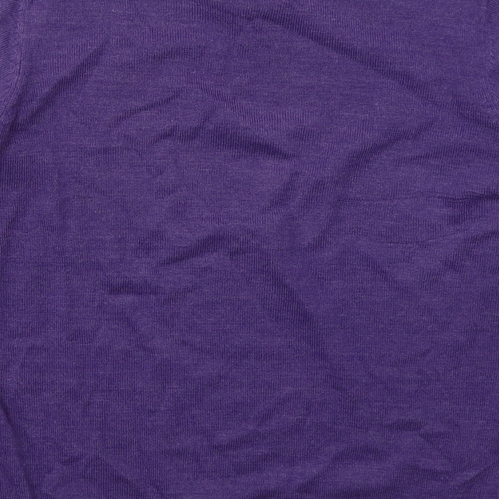 Womens UK Size 10 EWM Purple Pullover Jumper
