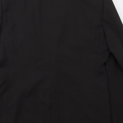 Mens UK Size 42 Greenwoods Regular Black Suit Jacket