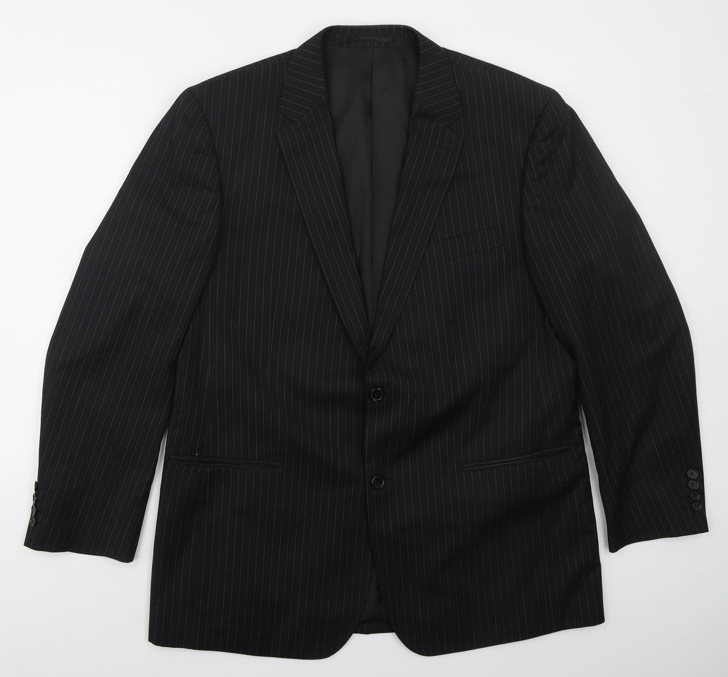 Mens UK Size 44 Preworn Regular Black Suit Jacket
