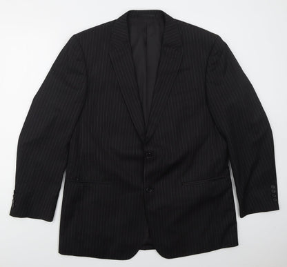 Mens UK Size 44 Preworn Regular Black Suit Jacket