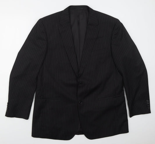 Mens UK Size 44 Preworn Regular Black Suit Jacket
