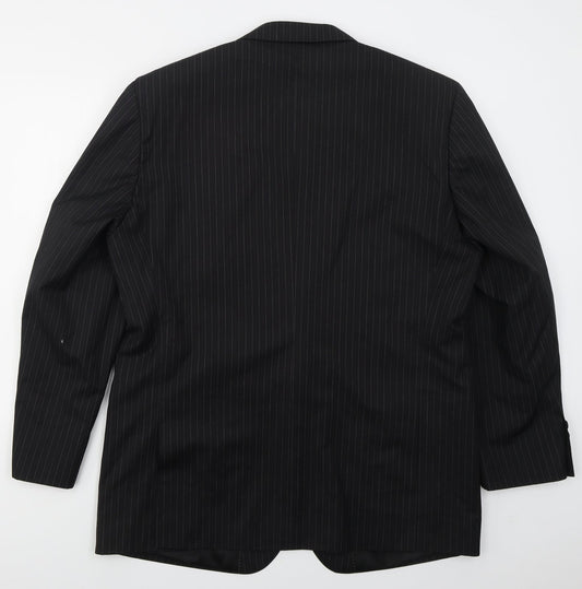Mens UK Size 44 Preworn Regular Black Suit Jacket