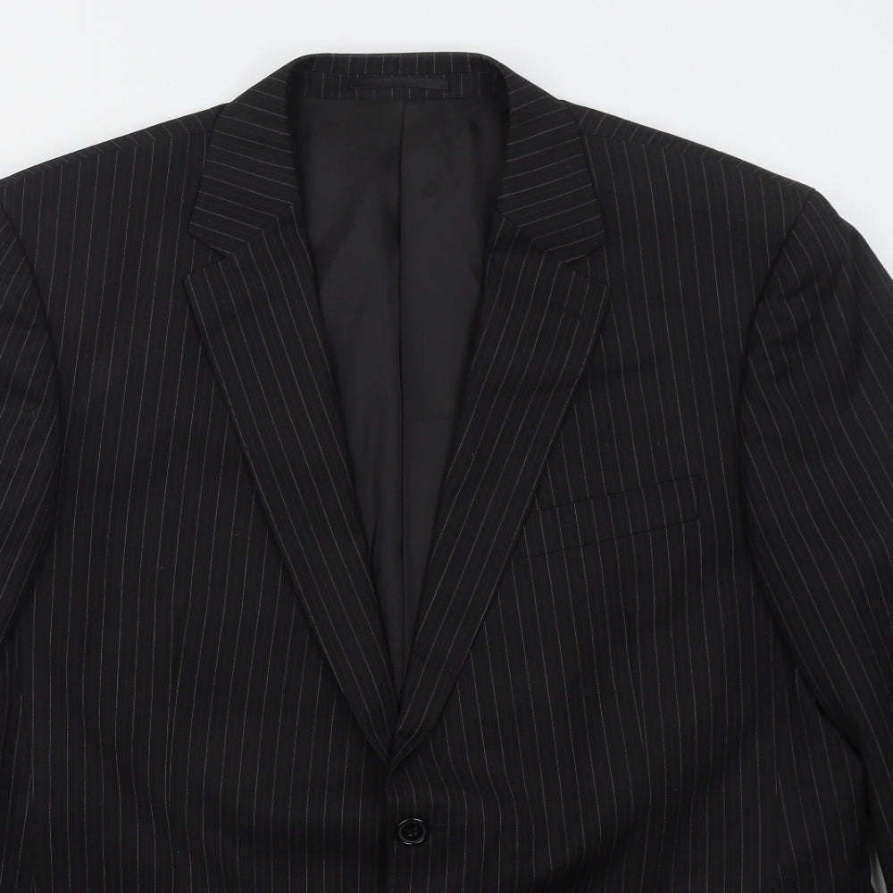 Mens UK Size 44 Preworn Regular Black Suit Jacket