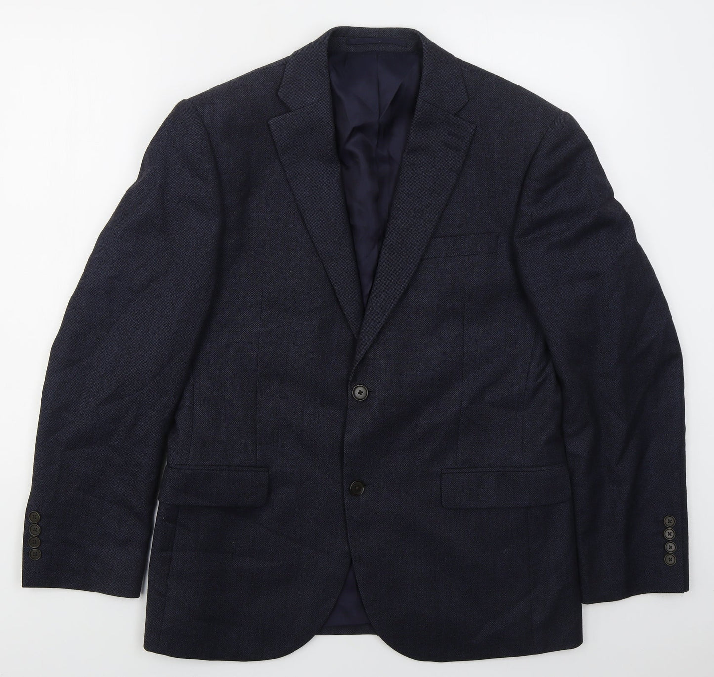 NEXT Mens Blue  Wool Jacket Suit Jacket Size 38