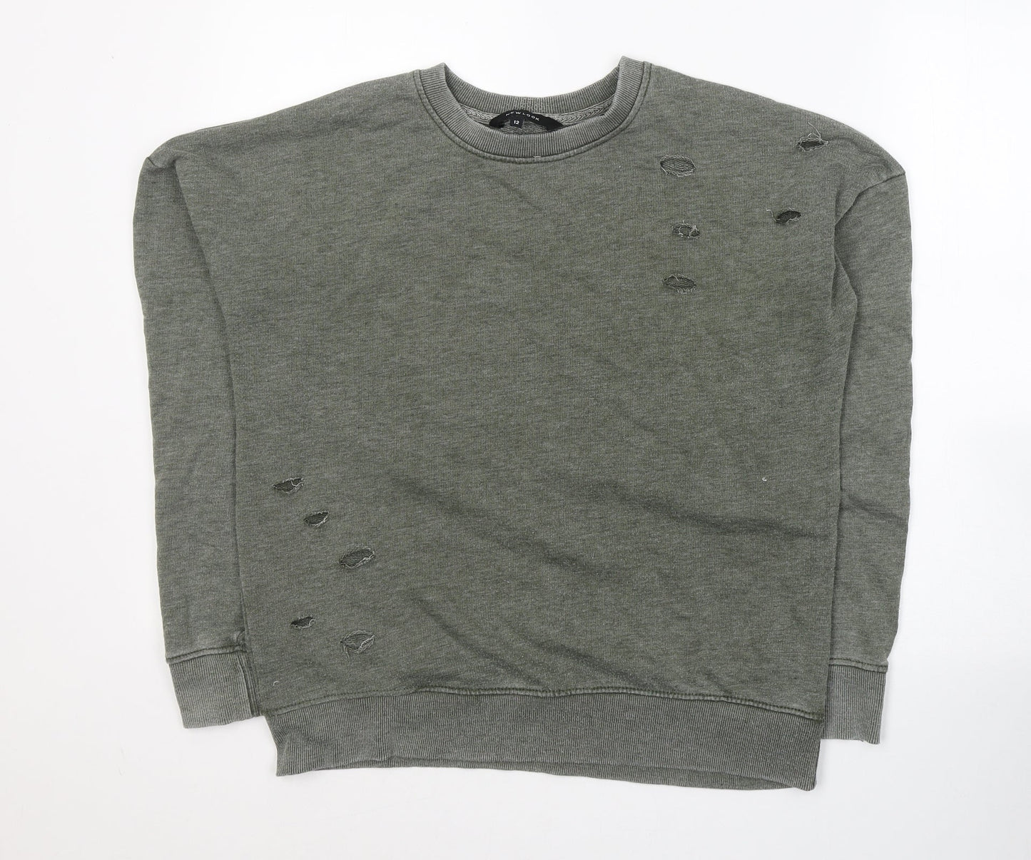 Womens UK Size 12 New Look Green Pullover Jumper