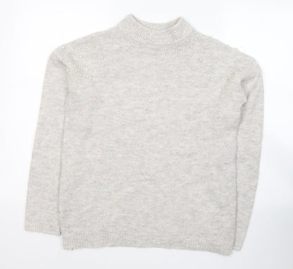 Womens UK Size 10 NEXT Grey Pullover Jumper