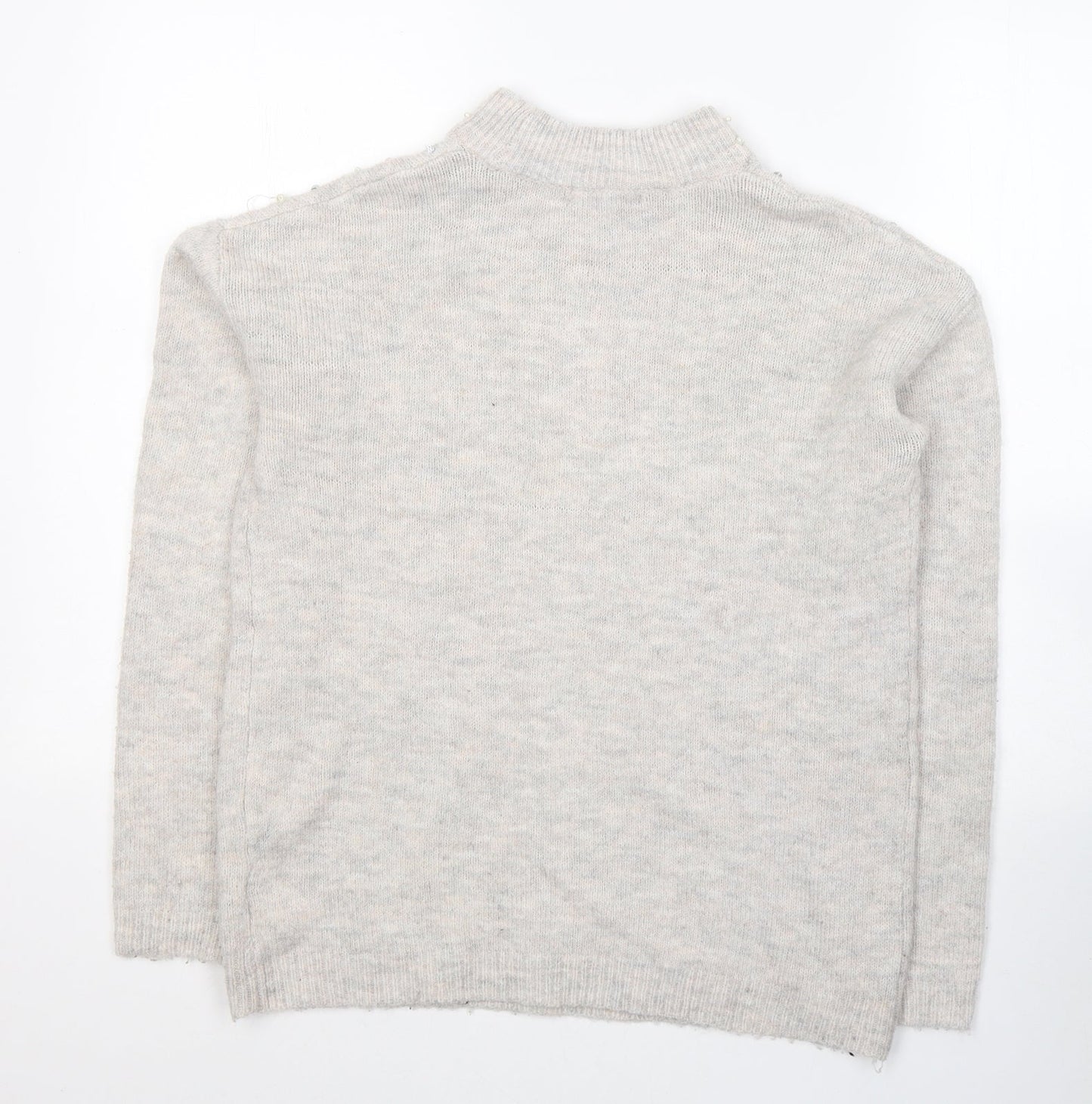 Womens UK Size 10 NEXT Grey Pullover Jumper