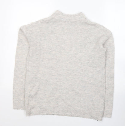 Womens UK Size 10 NEXT Grey Pullover Jumper