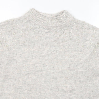 Womens UK Size 10 NEXT Grey Pullover Jumper