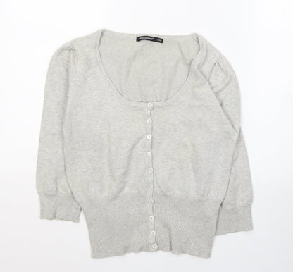 Womens UK Size 12 Atmosphere Grey Cardigan Jumper