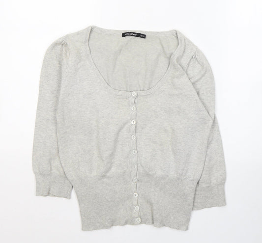 Womens UK Size 12 Atmosphere Grey Cardigan Jumper