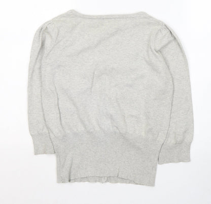 Womens UK Size 12 Atmosphere Grey Cardigan Jumper