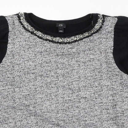 Womens UK Size L River Island Black Pullover Jumper