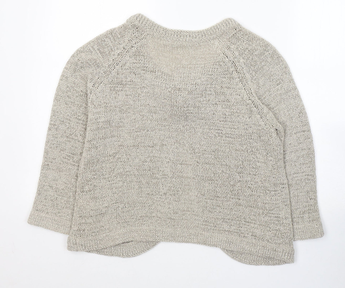 Womens UK Size 14 BHS Beige Cardigan Jumper