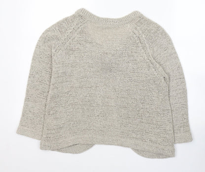Womens UK Size 14 BHS Beige Cardigan Jumper
