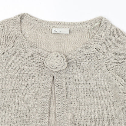 Womens UK Size 14 BHS Beige Cardigan Jumper