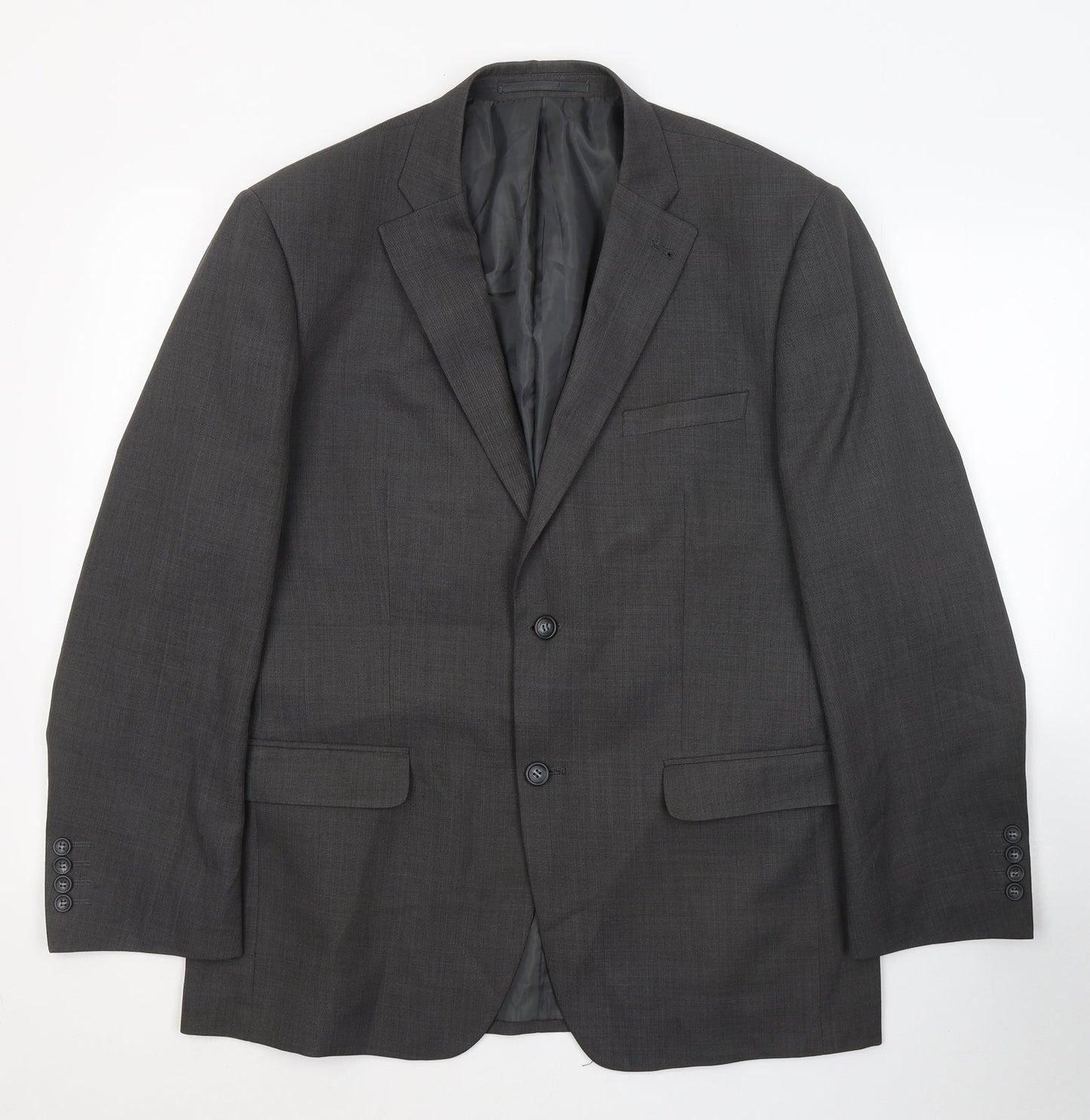 Mens UK Size L Greenwoods Regular Grey Suit Jacket
