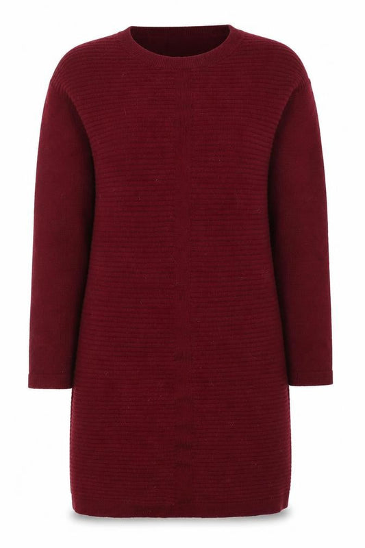 Womens UK Size 4 ASOS Red Tunic Jumper