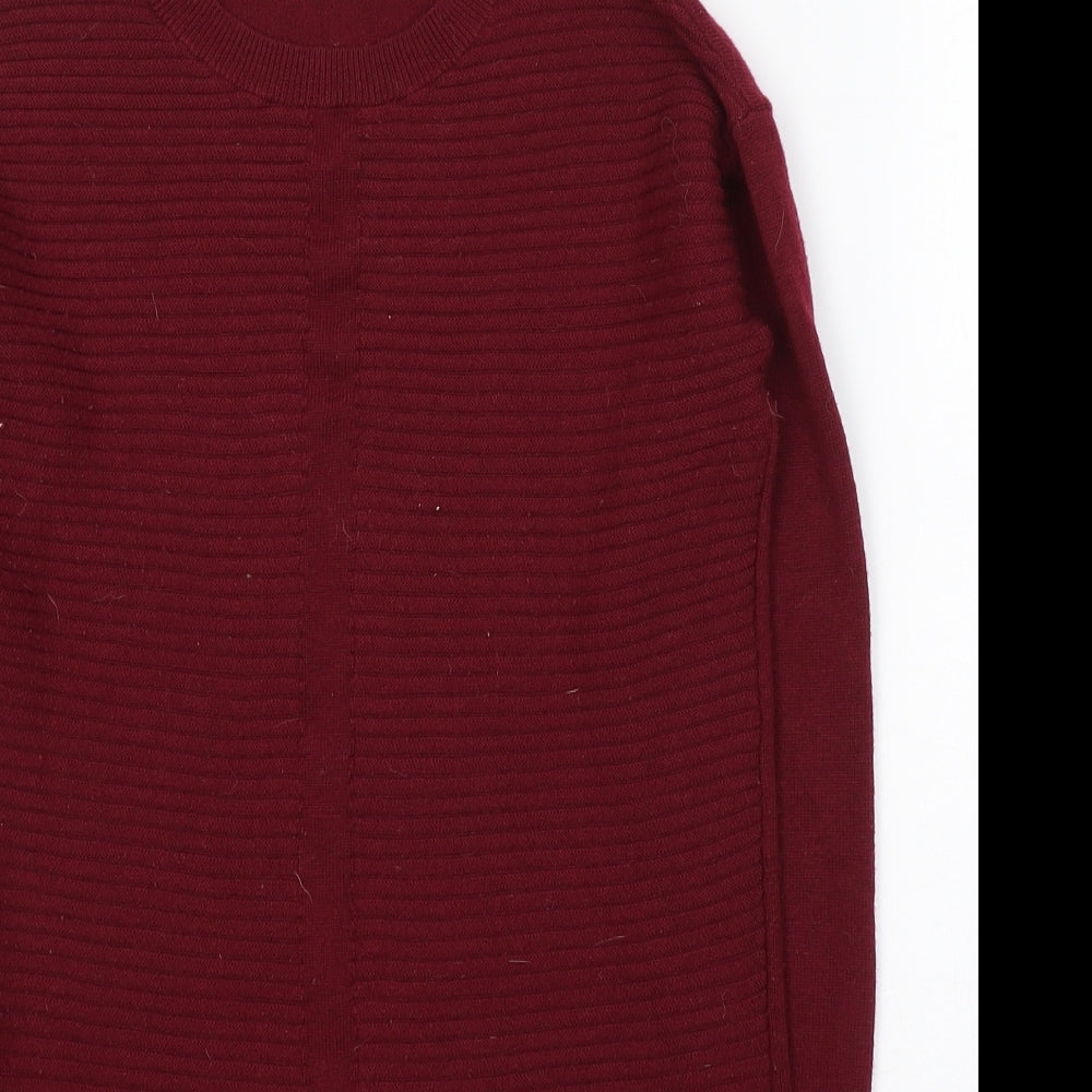 Womens UK Size 4 ASOS Red Tunic Jumper