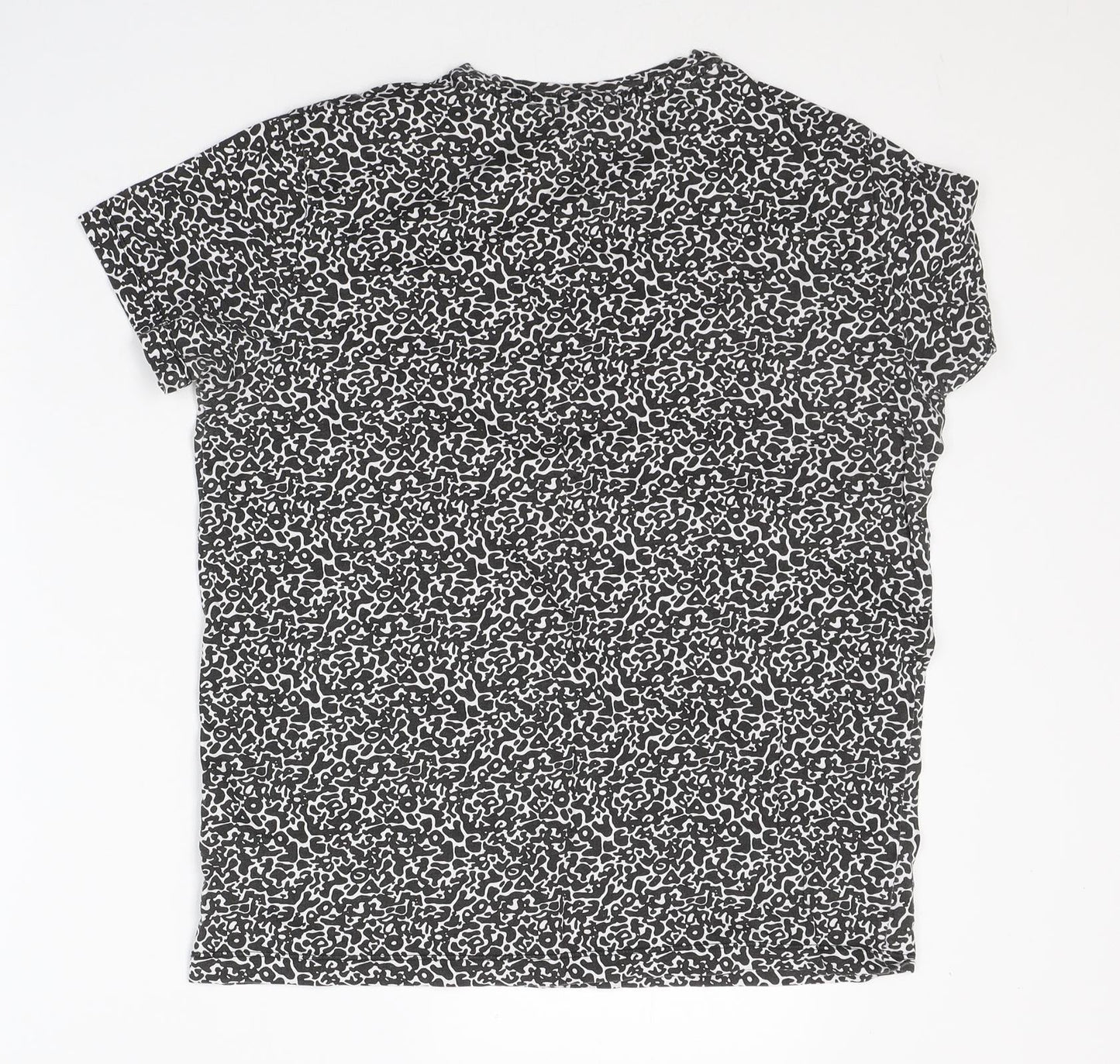Womens UK Size S H&M Black Basic T-Shirt