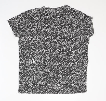 Womens UK Size S H&M Black Basic T-Shirt
