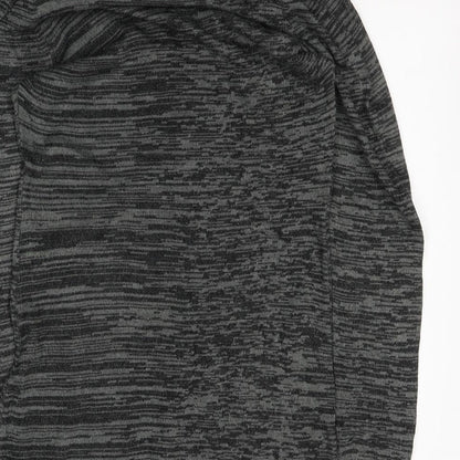 Miso Womens Grey  Acrylic Tunic Blouse Size 8 Roll Neck
