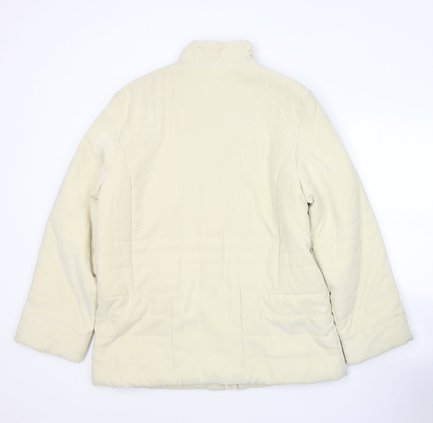Grey & Osbourne Womens Ivory   Pea Coat Coat Size 12  Zip