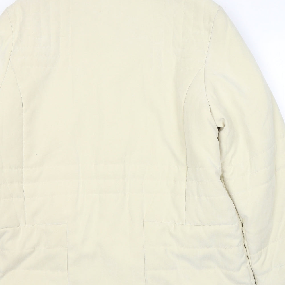 Grey & Osbourne Womens Ivory   Pea Coat Coat Size 12  Zip