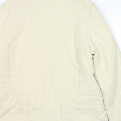 Grey & Osbourne Womens Ivory   Pea Coat Coat Size 12  Zip