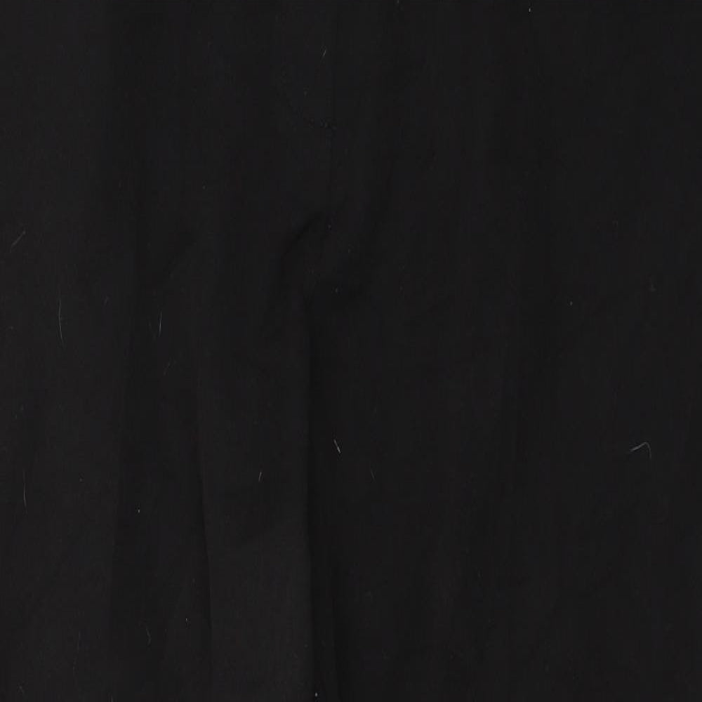 Evans Womens Black  Polyester Trousers  Size 18 L28 in Regular