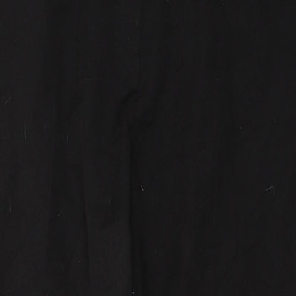 Evans Womens Black  Polyester Trousers  Size 18 L28 in Regular