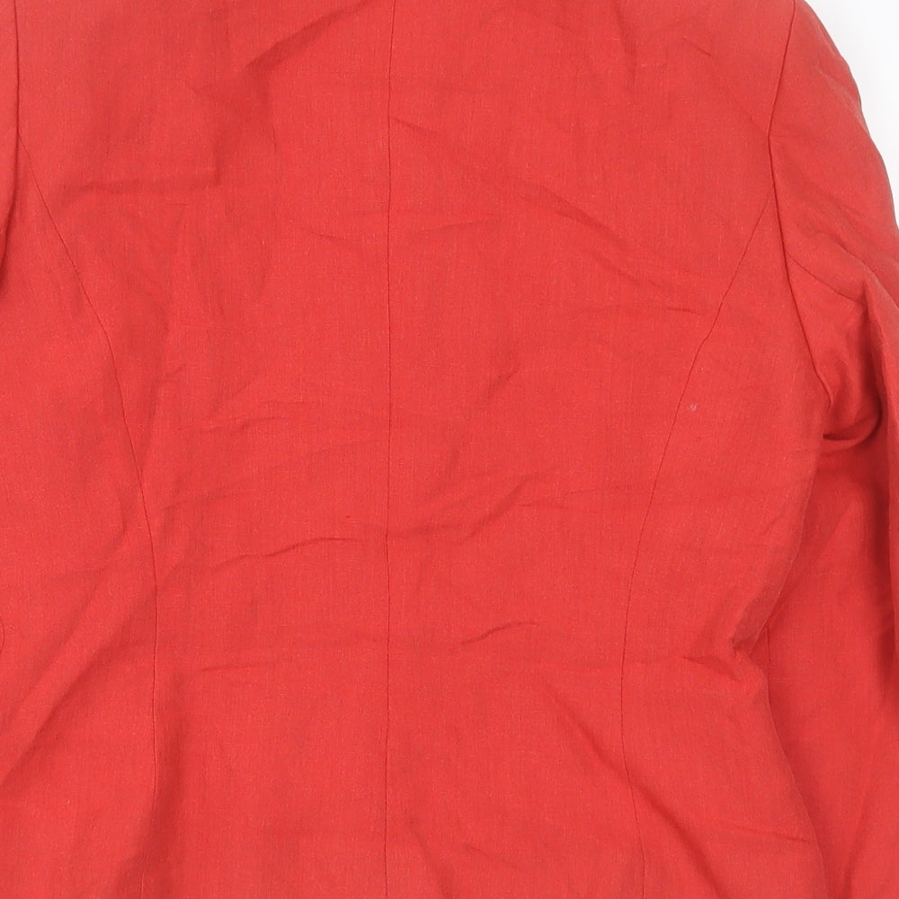 Principles Womens Red   Jacket Blazer Size 10  Button