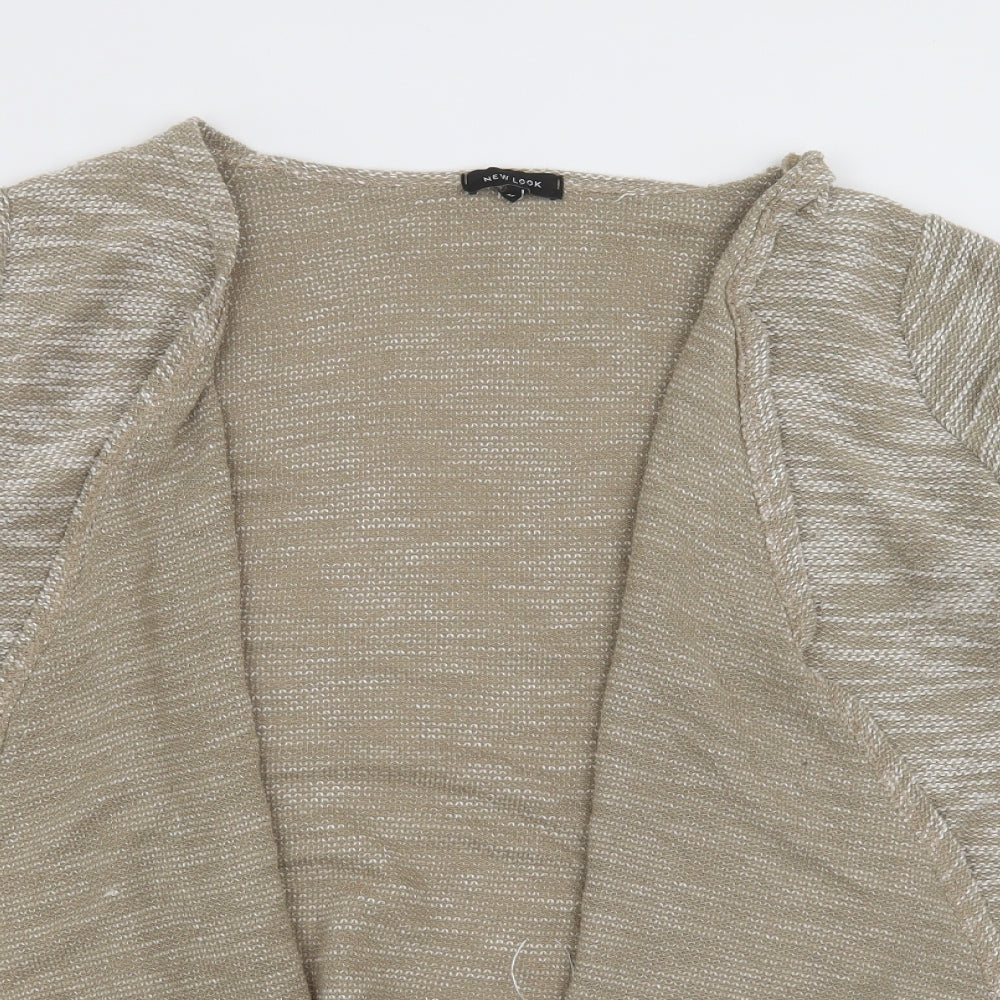 Womens UK Size M New Look Brown Cardigan Jumper