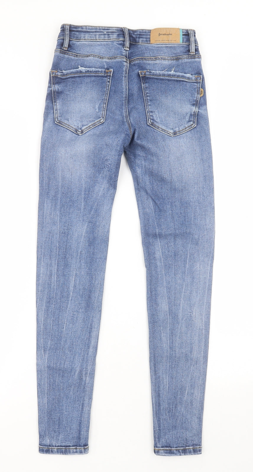 Womens UK Size 6 Stradivarius Regular Fit Skinny Blue Jeans