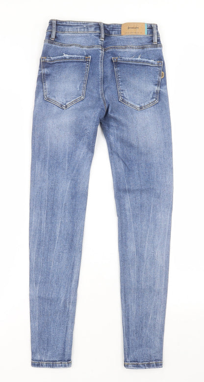 Womens UK Size 6 Stradivarius Regular Fit Skinny Blue Jeans